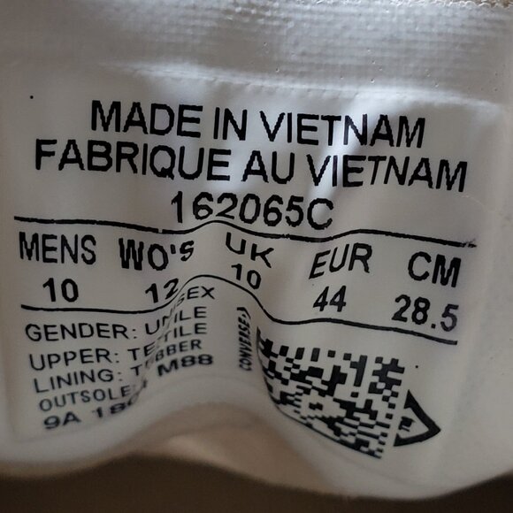 EUC CTAS Converse vintage old school canvas low top white 162065C (10M - 12W) - Picture 2 of 9